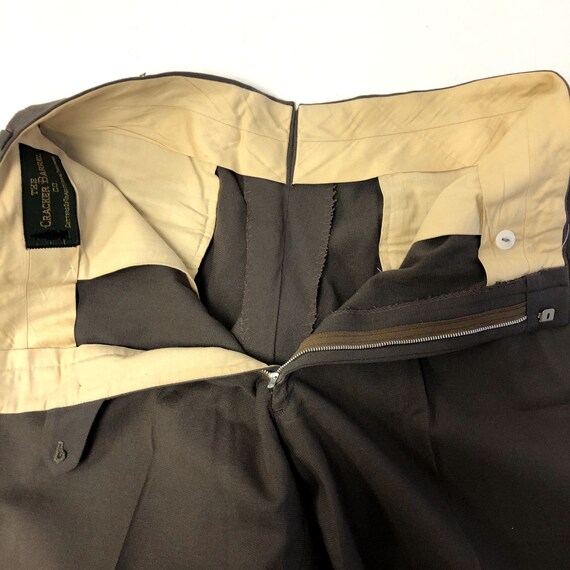 Vintage 50's Cracker Barrel Gray DROP LOOP Trouse… - image 3