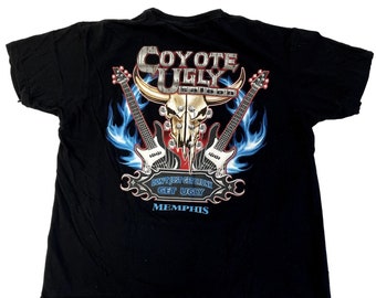 Vintage 90's Black Neon COYOTE UGLY Saloon Don't Just Get Drunk T