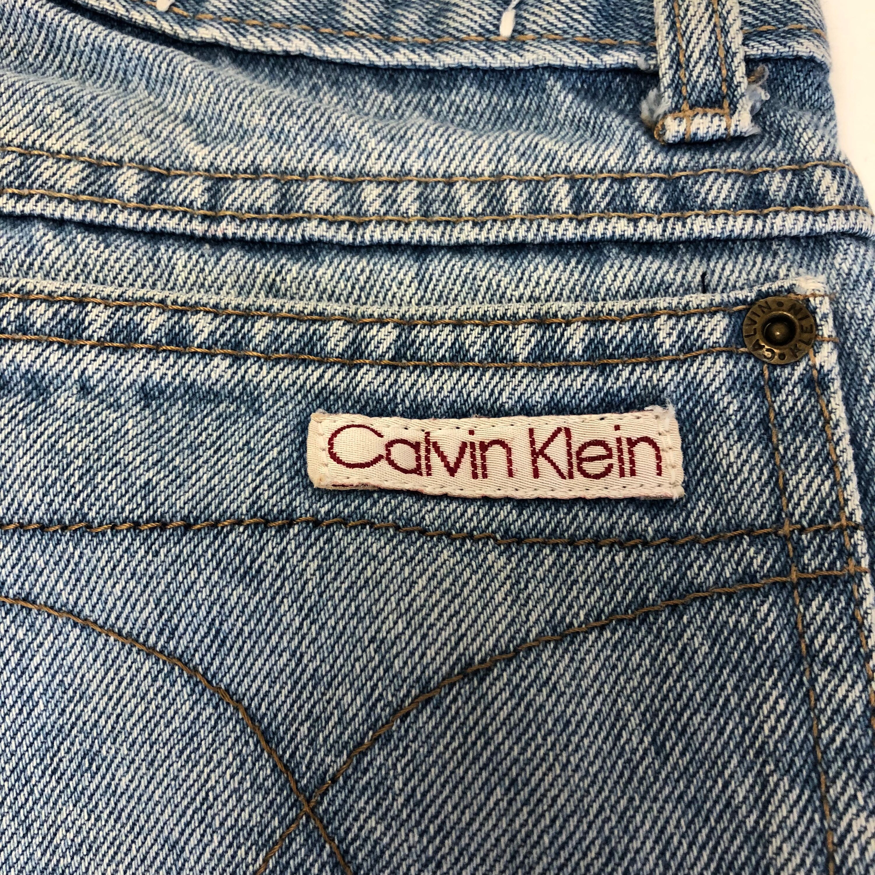 Vintage 80's 90's CK Calvin Klein USA Made Men Denim Regular