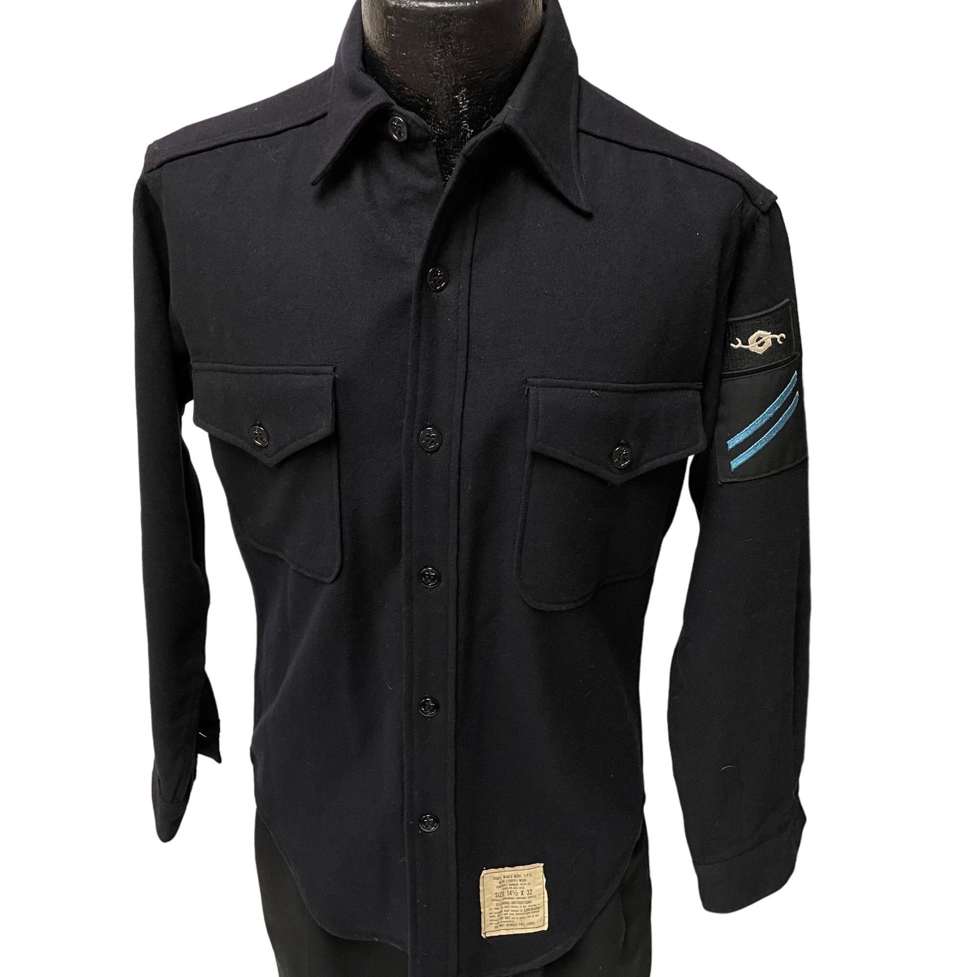 Cpo Shirt Wool Navy - Etsy Cpo Shirt Wool Navy - Etsy