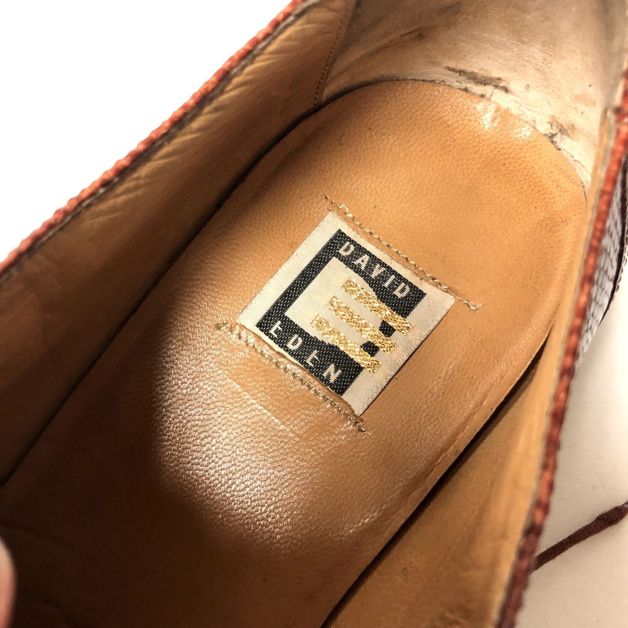 Men\'s David Eden Horsebit Loafers Shoes Size 11 Tan Genuine Crocodile Lizard David Eden David Eden Genuine Crocodile Lizard Brown Bit Sz  main image 2