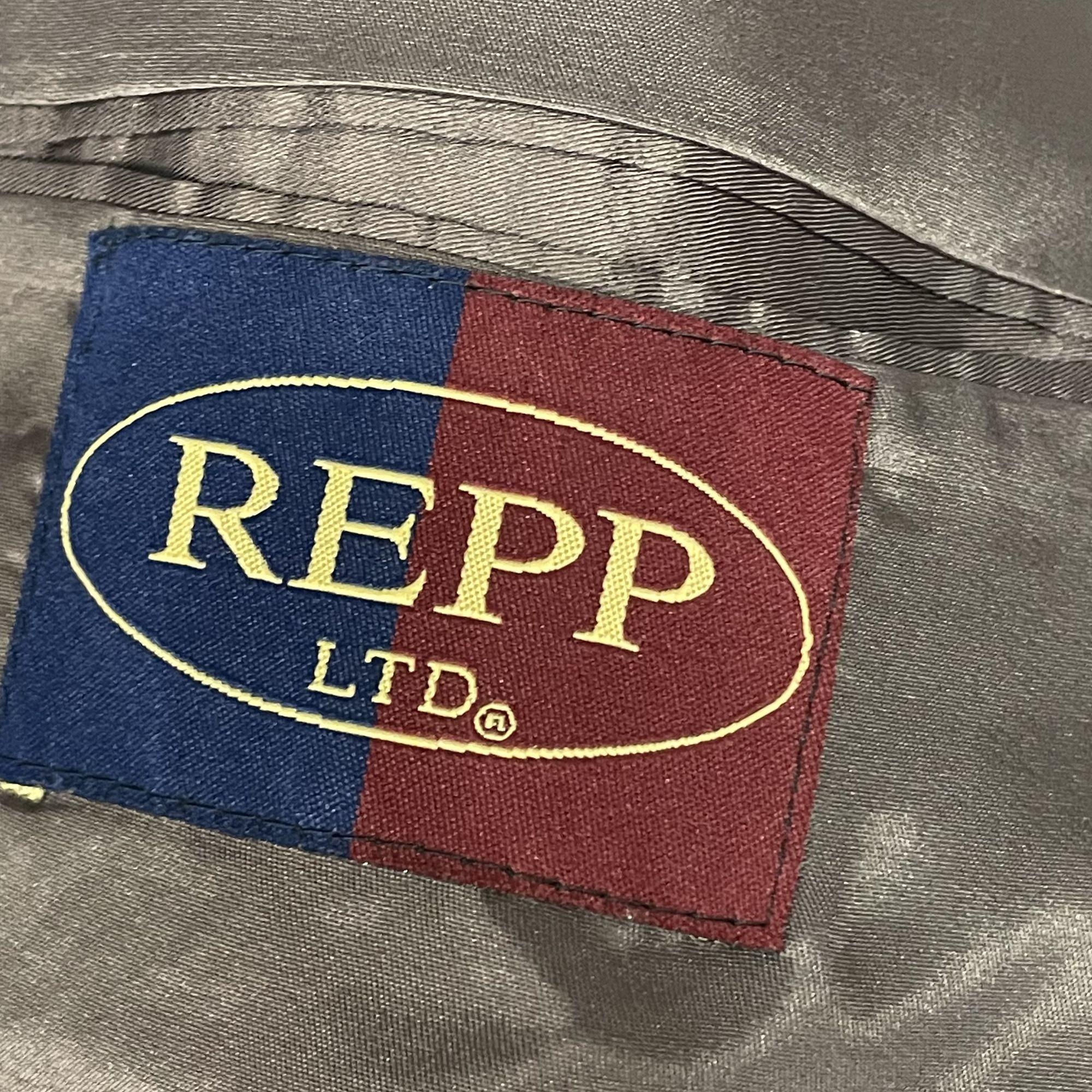 Repp Cloth Vintage 80's Repp LTD Men's Gray Sport Coat Wool Herringbone Blazer ...