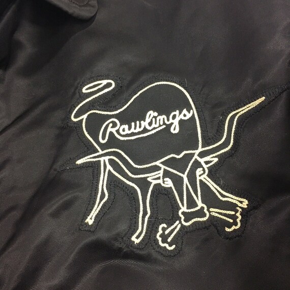 Vtg 1950's 1960's Vintage 50 60's Rawlings Men Black Embroidered
