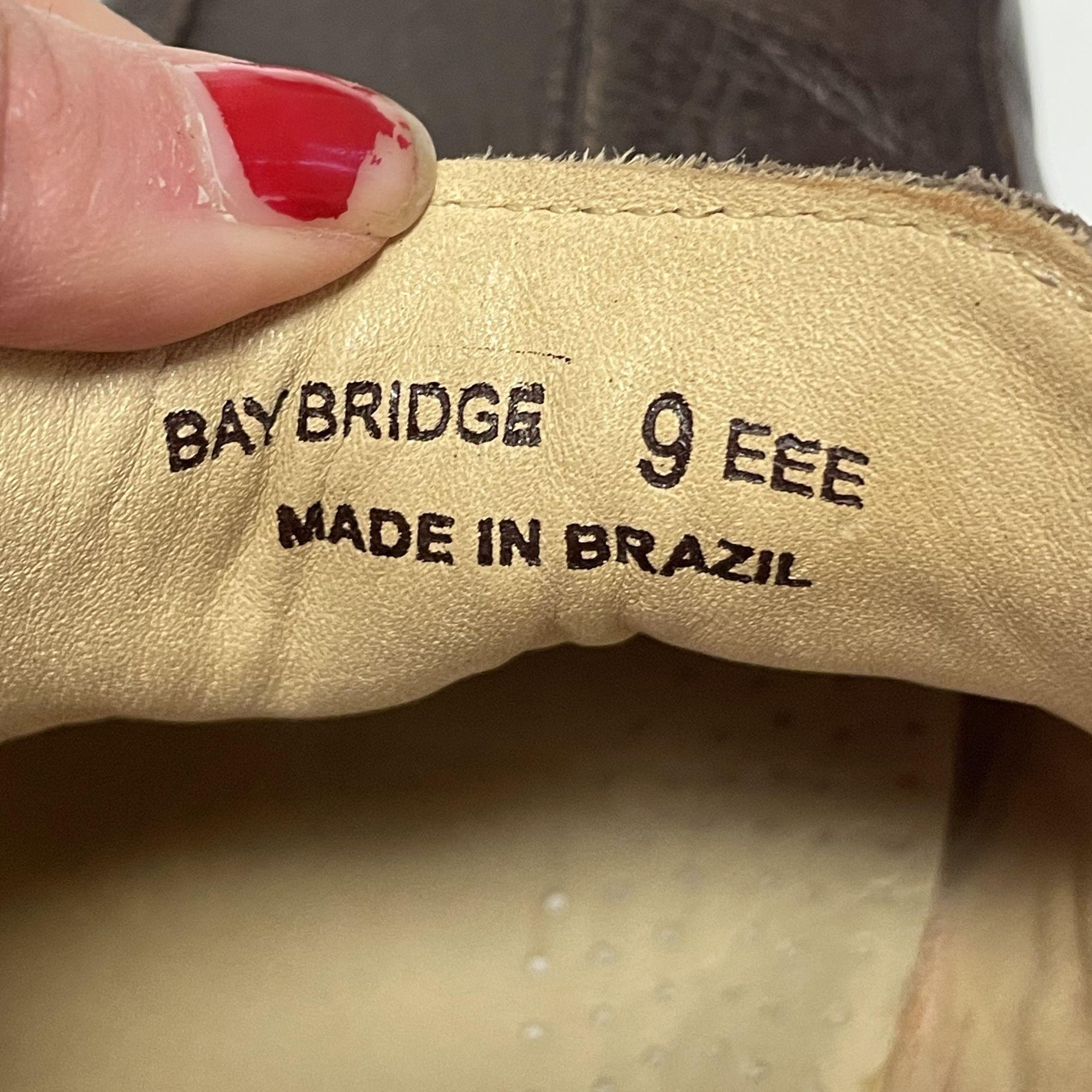 NWOT Belvedere Bay Bridge Brown  Pebble Grain Leather Casual Shoes 10 Studio Belvedere Mens 13 EEE BayBridge Oxford | Mercari main image 2