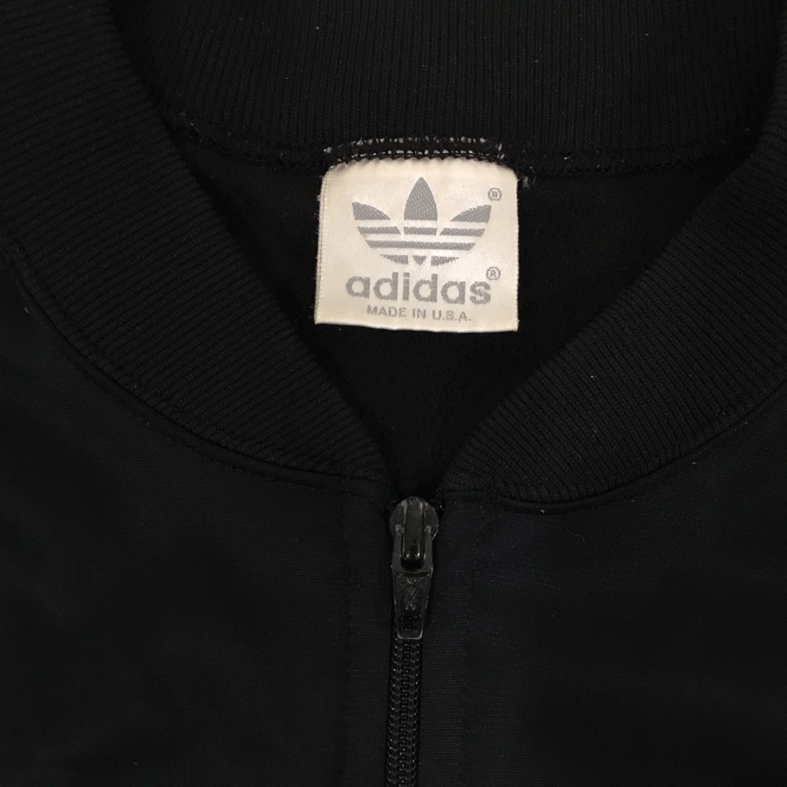 Vintage 80's Adidas USA Made Men Black W Red Green Stripes Vintage 80's Adidas USA Made Men Black W Red Green Stripes