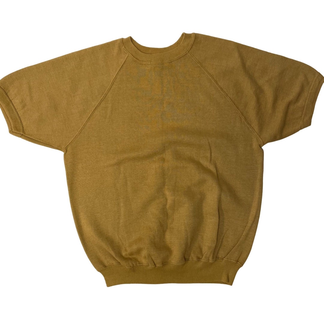 Vintage 50 60's Kodel Men Gold Short Sleeve Athletic Gym Workout
