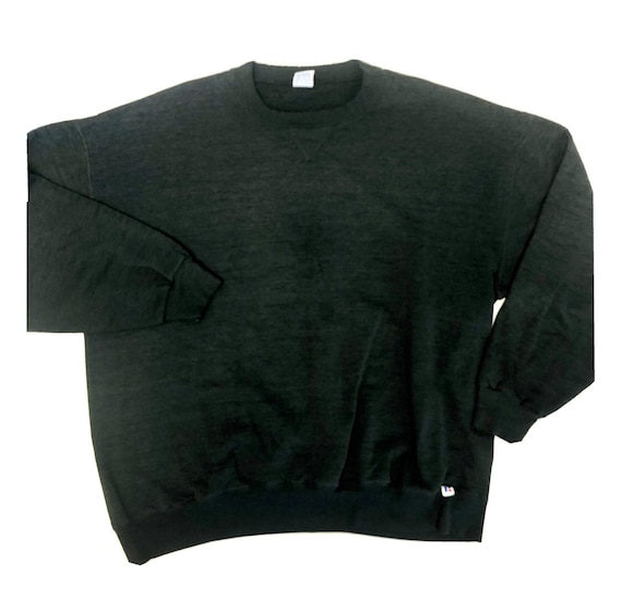 最安値 Athletic Russell 70's 60 Vintage DISTRESSED V Single Black トップス