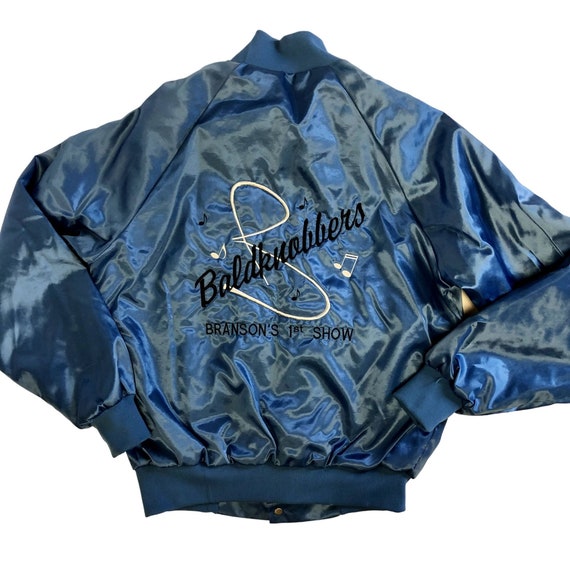 80s〜 rockabilly satin style vintage 短丈 Vintage 1950's Two-tone Hot Rod Racing Satin Bomber