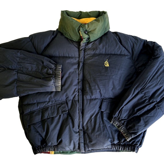 Vintage 90's Nautica Men COLORBLOCK Stripe Hooded Winter Vintage 90's Nautica Men COLORBLOCK Stripe Hooded Winter