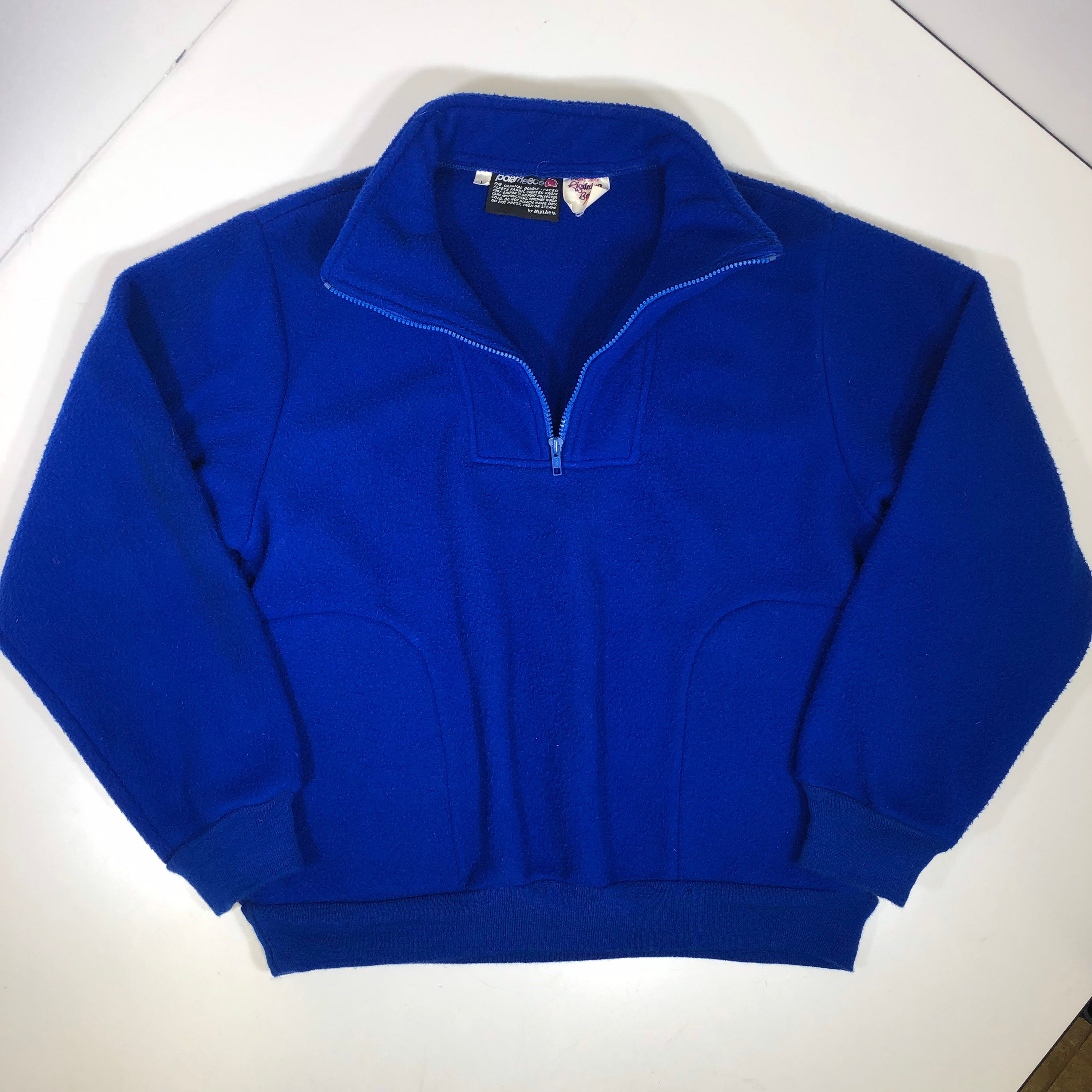 その他 LIGHTNING BOLT 90's-00's FLEECE JACKET Vintage 90's Lightning Bolt Men's Blue POLAR FLEECE 1/4 Zip Pull