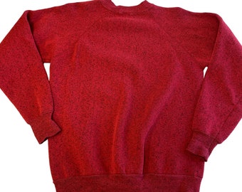 Vintage 70 80's Pannill Red Black HEATHER Athletic Workout