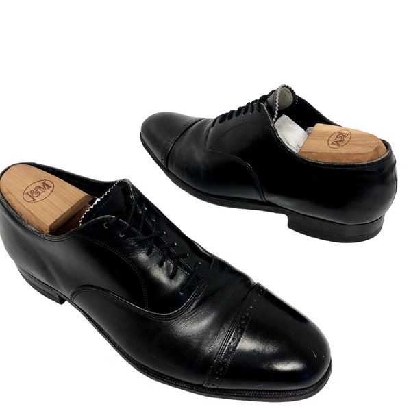 FLORSHEIM Men's Black Leather CAP Toe Dress Shoe BROGUE Oxfords 10 D