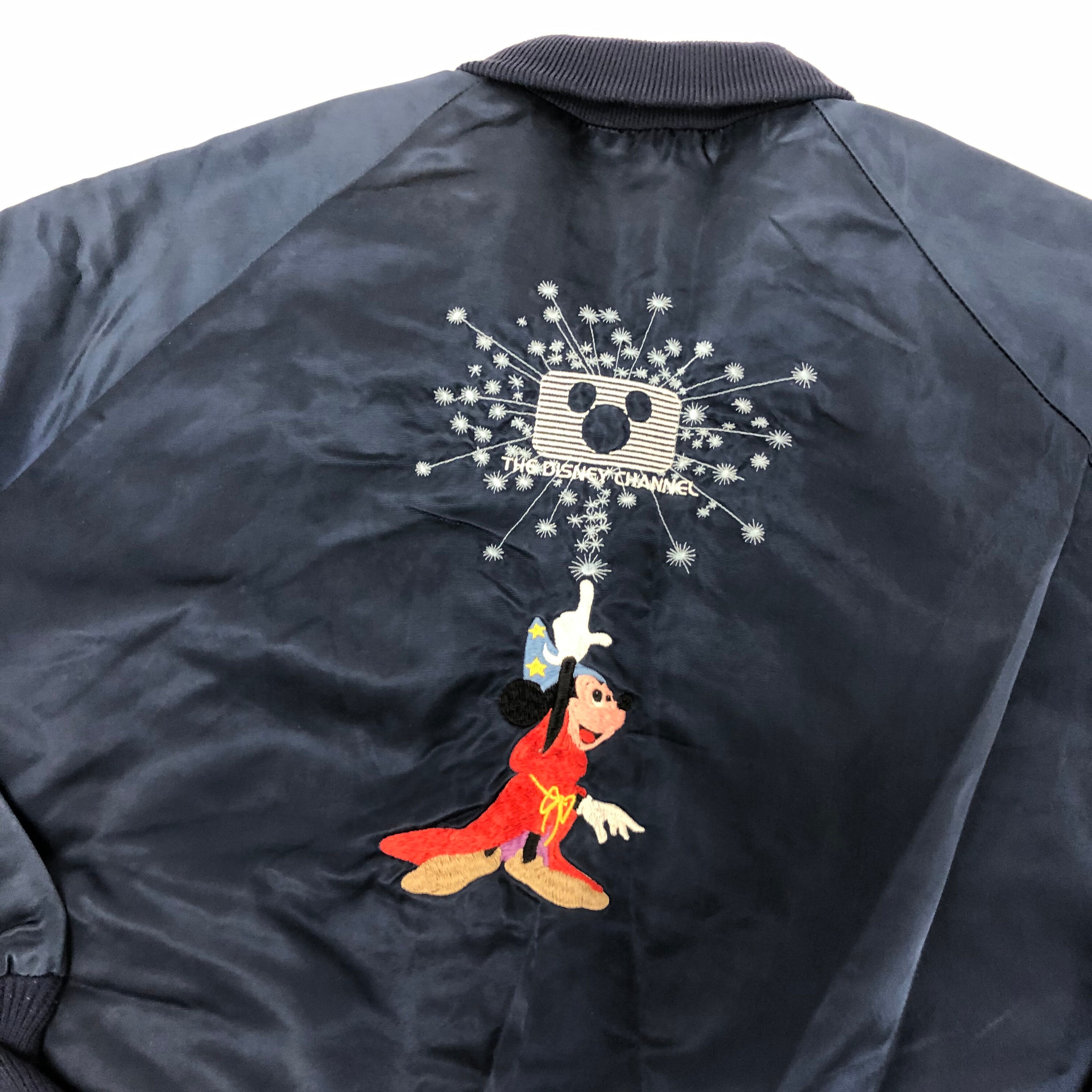 Vintage 70-80's Official the Disney Channel Blue Satin Vintage 70-80's Official the Disney Channel Blue Satin