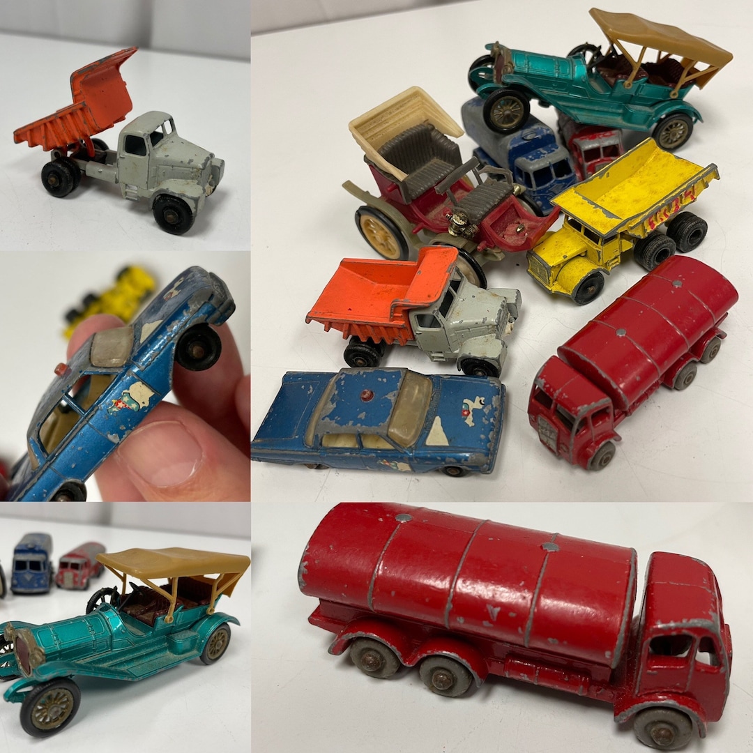 Vtg 8 Pc LOT 1960's Lesney Matchbox Thomas Flyabout Car Snow