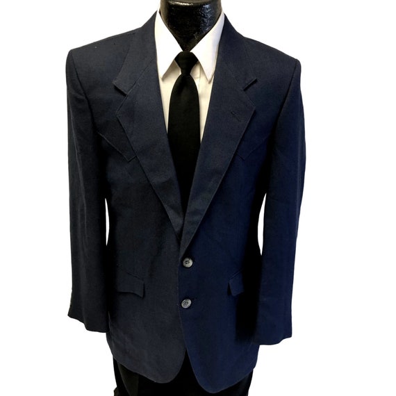 Buy Vintage Farah Navy Blue Sport Coat Cowboy WESTERN Jacket