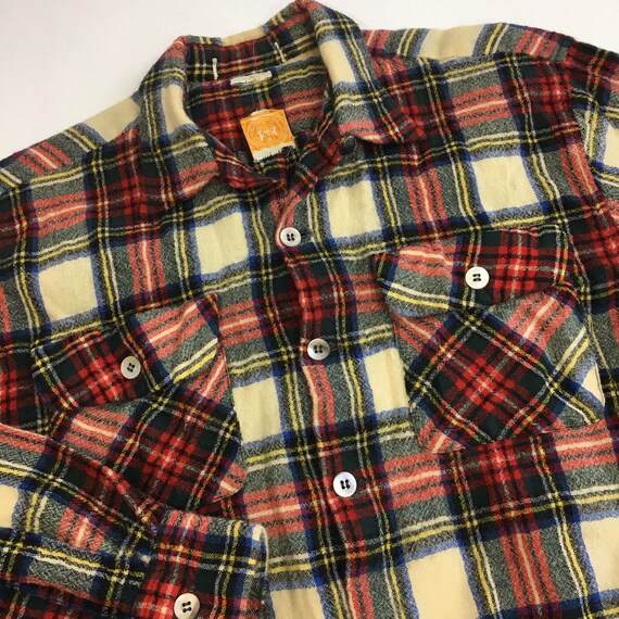 Vintage 50's Hudson Bay Men's Multi-Color PLAID Re