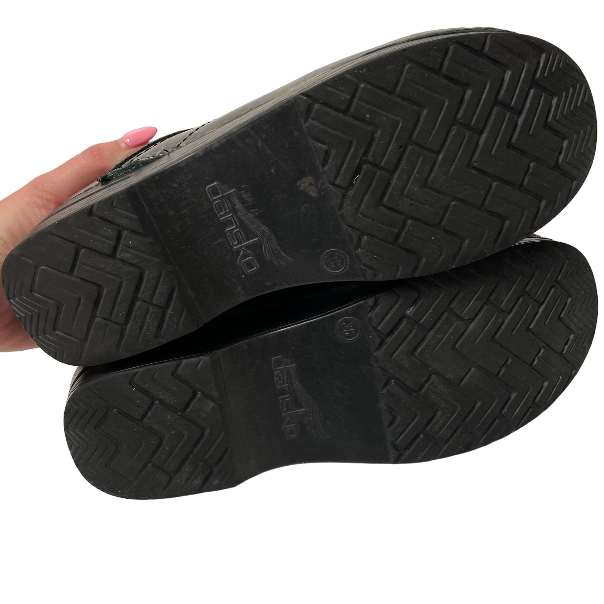 Vintage Dansko Purple Black PATENT Leather SCRIBBLE Clog Vintage Dansko Purple Black PATENT Leather SCRIBBLE Clog