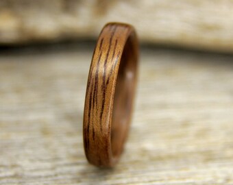 Wood Ring - Size 12 - Hawaiian Koa Wooden Ring - Ready to Ship Bentwood Ring