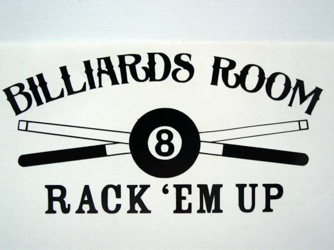 Rack 'em up Decal, Billiards Sticker, Pool Sticker, Billiards Decal ...