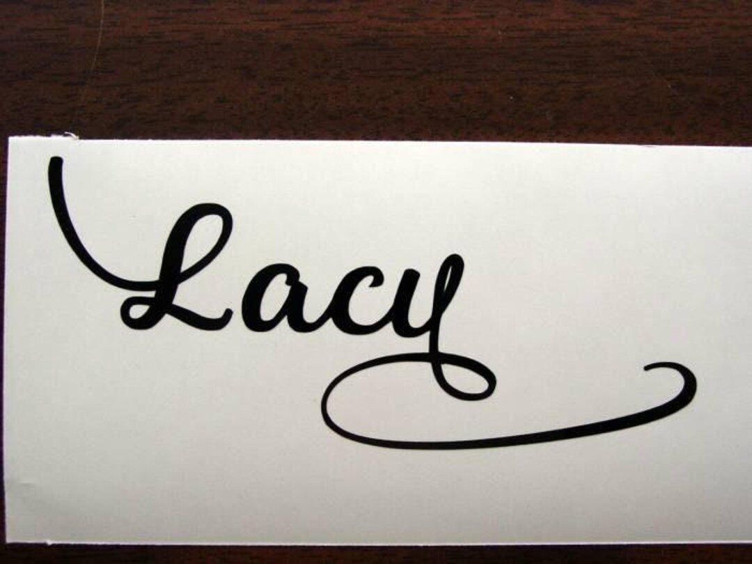 Personalized Vinyl Name Decal for Car Laptop Tumbler Sippy Cup and Wine ...