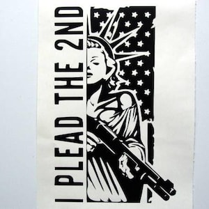 I Plead The 2nd Vinyl Decal, Laptop, Tumbler, 2nd Amendment
