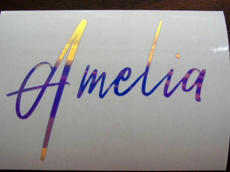 Personalized Script Name Decal, Custom Sticker, Tumbler - Etsy