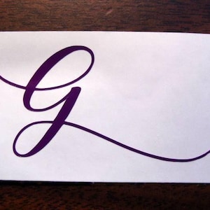 Single Initial Decal, Custom Initial Decal, Personalized Decal, Car Decal, Laptop Decal, Computer Decal, Women&#39;s Tumbler Decal