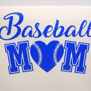 Baseball Mom Vinyl Decal, Mom Baseball Sticker, Baseball Helmet Sticker, Baseball Player Decal, Sports Decal, Car Decal, Tumbler Decal