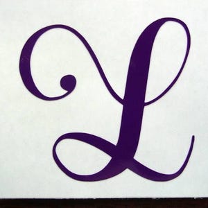 Custom Initial Vinyl Decal for Cooler Car Laptop Tumbler - Personalized Name Sticker - Custom Monogram Initial Decal