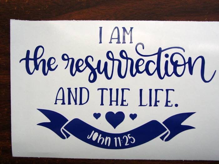 Resurrection Lettering I Am The Resurrection And The Life Calligraphy