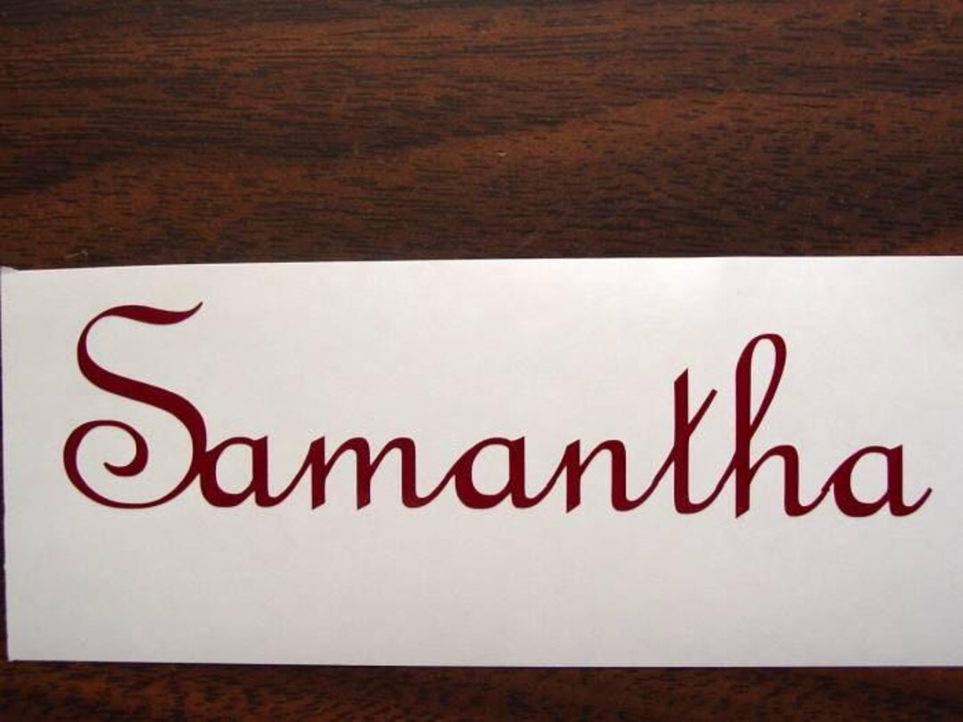 Personalized Name Vinyl Sticker Car Laptop Water Bottle Tumbler Decal ...