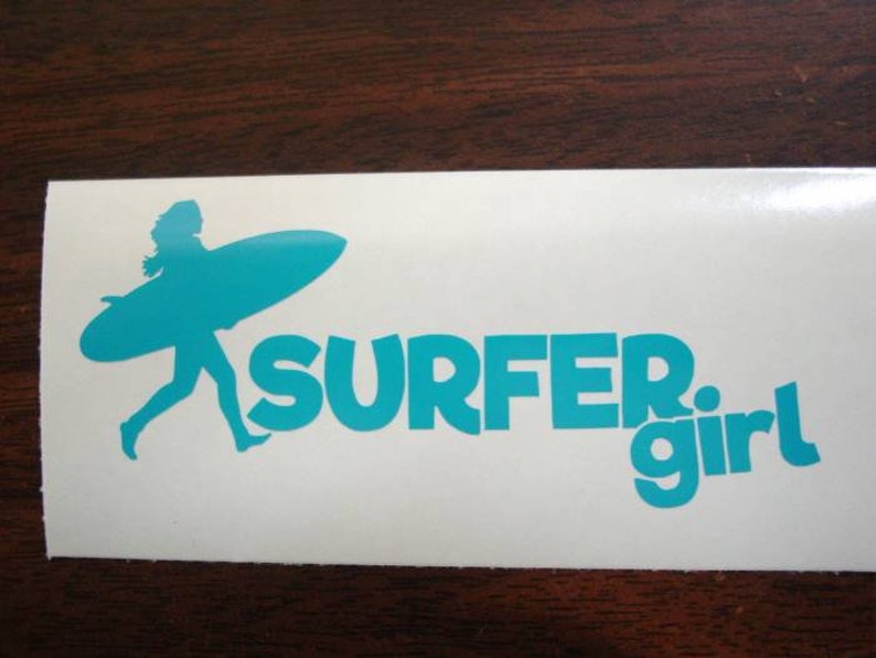 Surfer Girl Vinyl Decal Surfboard Decal Surfer Girl Sticker Etsy Italia