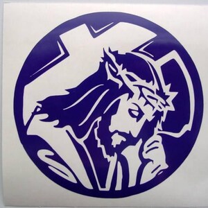 Christian Decal, Jesus Sticker, Crucifixion Sticker Decal, Spiritual Decal, Laptop Decal, Spiritual Sticker, Yeti Tumbler Decal