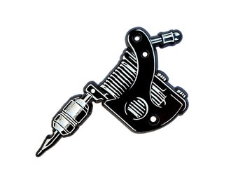 Tattoo Machine Enamel Pin for Tattoo Artist, Tattooist, Tattoo Shop, Pin for Backpack, for Bag, for Jacket, Lapel Pin, Pin for Fitted Hats