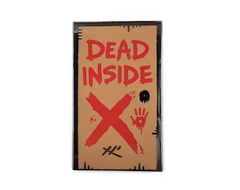 Dead Inside Horror Fridge Magnet - Metal Refrigerator Magnets, Cute Magnets, Funny Magnets, Decorative Magnet