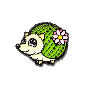 Cactus Hedgehog Fridge Magnet - Metal Refrigerator Magnet, Cute Magnets, Funny Magnets, Decorative Magnet