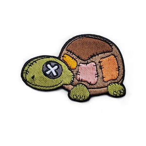 Turtle Patch for Jacket, for Hat, for Bag, for Jeans, Iron on Patch, Embroidered Patch, Applique, Cute Patch, Cool Patch