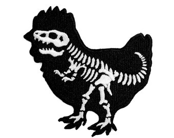 Chicken Dinosaur Patch - Morale Patch, Hook and Loop Patch for Backpack, Hat, Iron on Patch, Tactical Patch, EDC