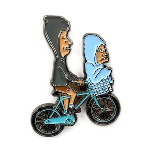 Beavis and Butthead T.P. Phone Home Enamel Pin E.T. Heady Festival Hat and Lapel Badge, for Fitted Hats, Pin for Bag, Pin for Backpack