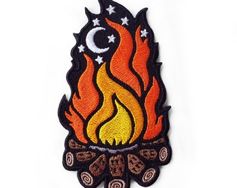Campfire Patch - Hook and Loop or Iron On Backing