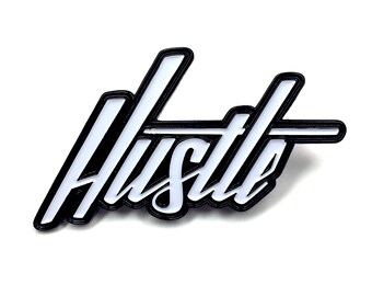 Hustle Enamel Pin for Backpack, Pin for Bag, for Purse, Pin for Jacket, Lapel Pin, Enamel Pin for Fitted Hats, Enamel Pin for Kids