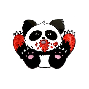 Pandamonium Panda Enamel Pin for Fitted Hats, Pin for Bag, Pin for Backpack, Lapel Pin, Pin For A Purse, Enamel Pin for Kids, Panda Bear Pin