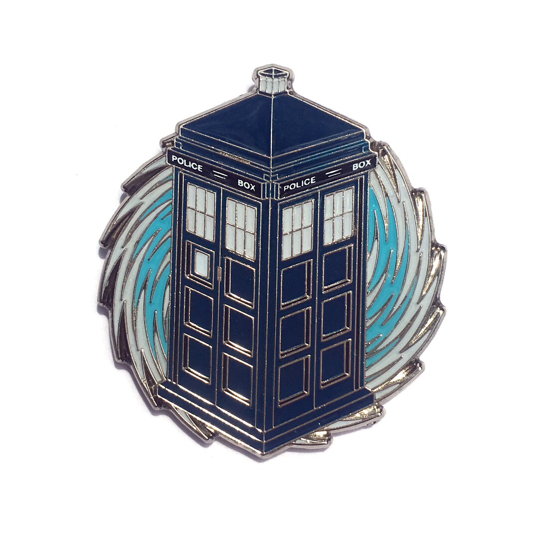 Doctor Who TARDIS Hard Enamel Pin (glows in the Dark!) - Etsy