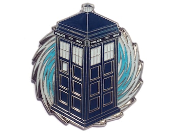 Doctor Who TARDIS Enamel Pin (Glows in the Dark!)