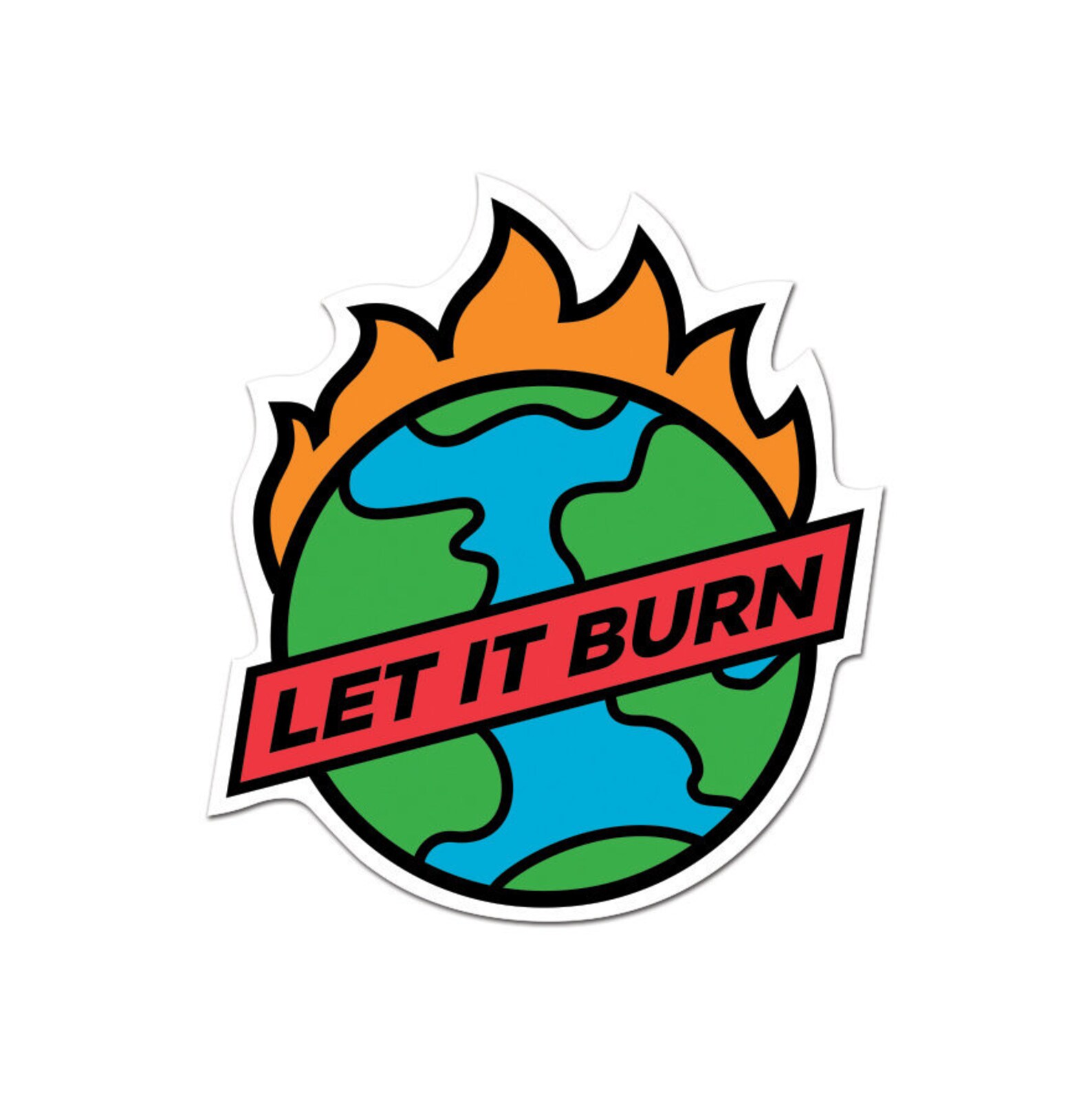 Let It Burn Vinyl Sticker for Hydroflask, Waterproof Sticker ...