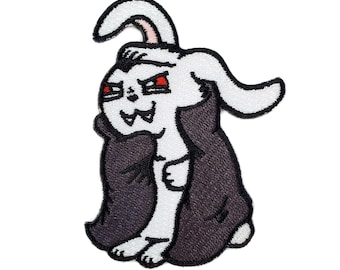 Vampire Bunny Rabbit Patch - Morale Patch, Hook and Loop Patch for Backpack, Hat, Iron on Patch, Tactical Patch, EDC