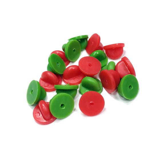 Christmas Holiday Rubber Pin Backs for Enamel Pins - 20 Pack