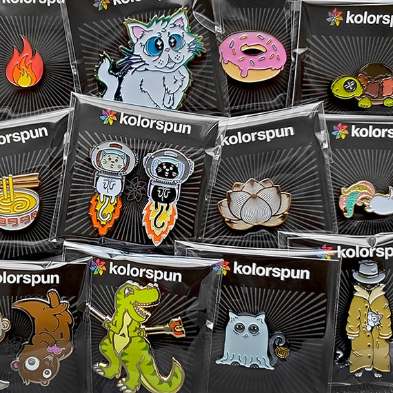 20-pack Enamel Pins Cute Pins Enamel Pins For Backpacks Aesthetic Cartoon  Lapel Pins For Bags Cloth