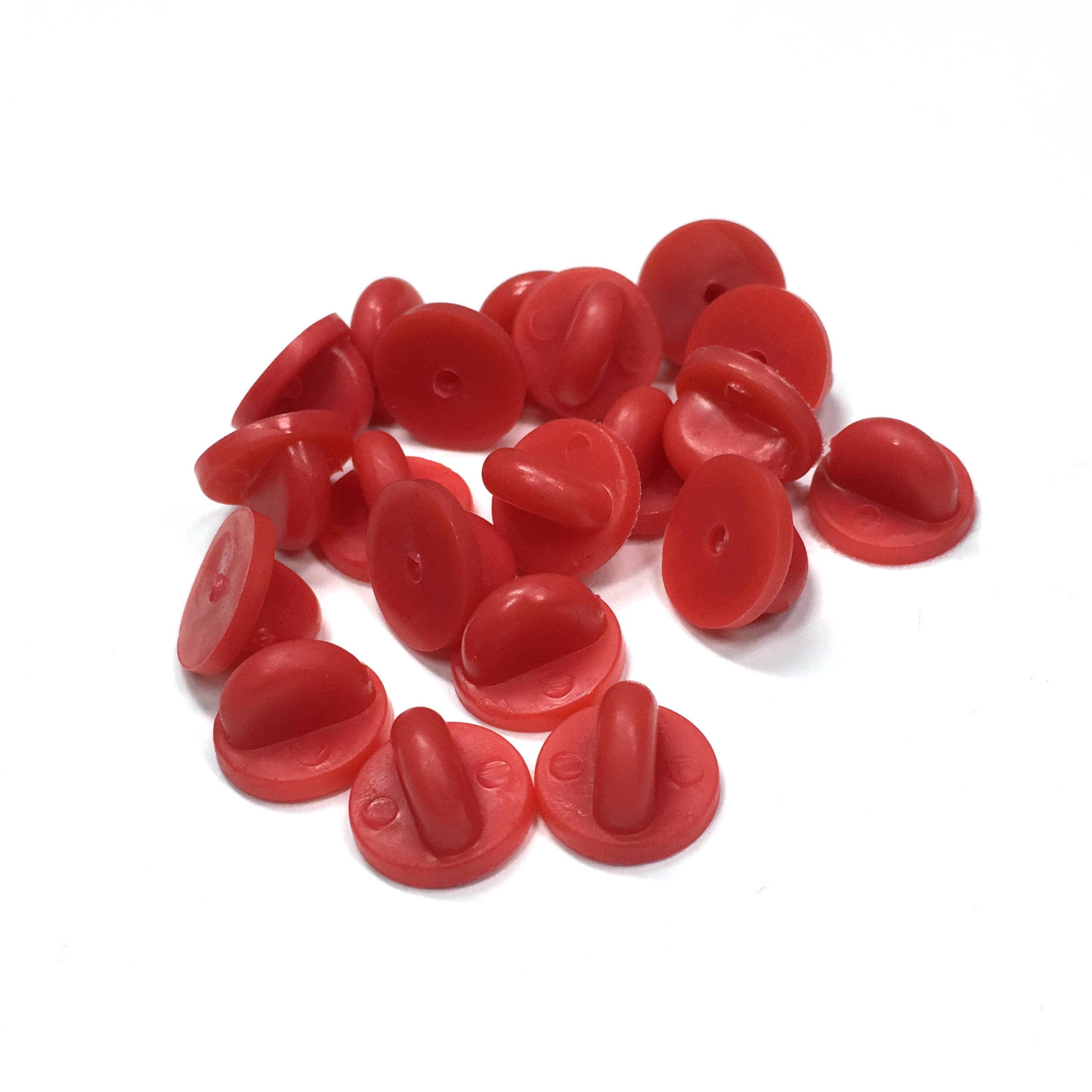 Rote Gummi Pin Rücken für Emaille Pins 20 Pack - .de