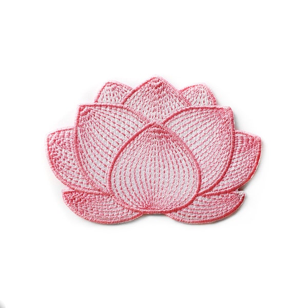 Lotus Flower Patch - Morale Patch for Jacket, for Bag, Iron on Patch, Tactical Patch for Women, Hook and Loop Patch, Lotus Patch, EDC